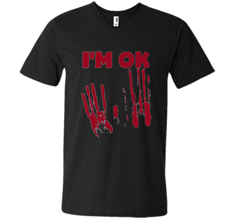 I'm OK Vintage Monster Movie Ghost Demon Bloody T-Shirt t-shirt