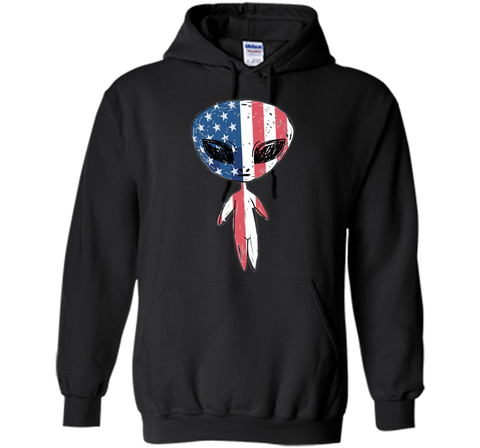 Alien With American Flag T-shirts For 4th Of July
