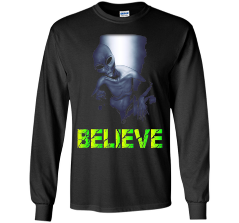 Believe, Space Aliens Do Exist, UFO Alien Scary Tshirt