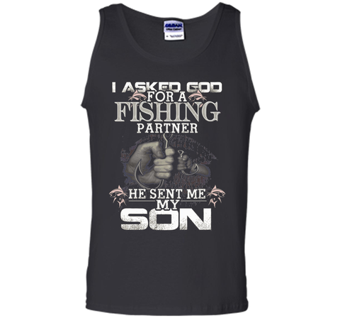 I Asked God For A Fishing Partner He Sent Me My Son t-shirt
