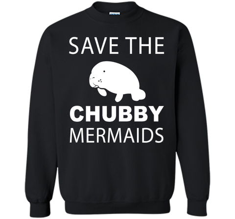 Women's Save The Chubby Mermaids Manatees Apparel T-Shirt