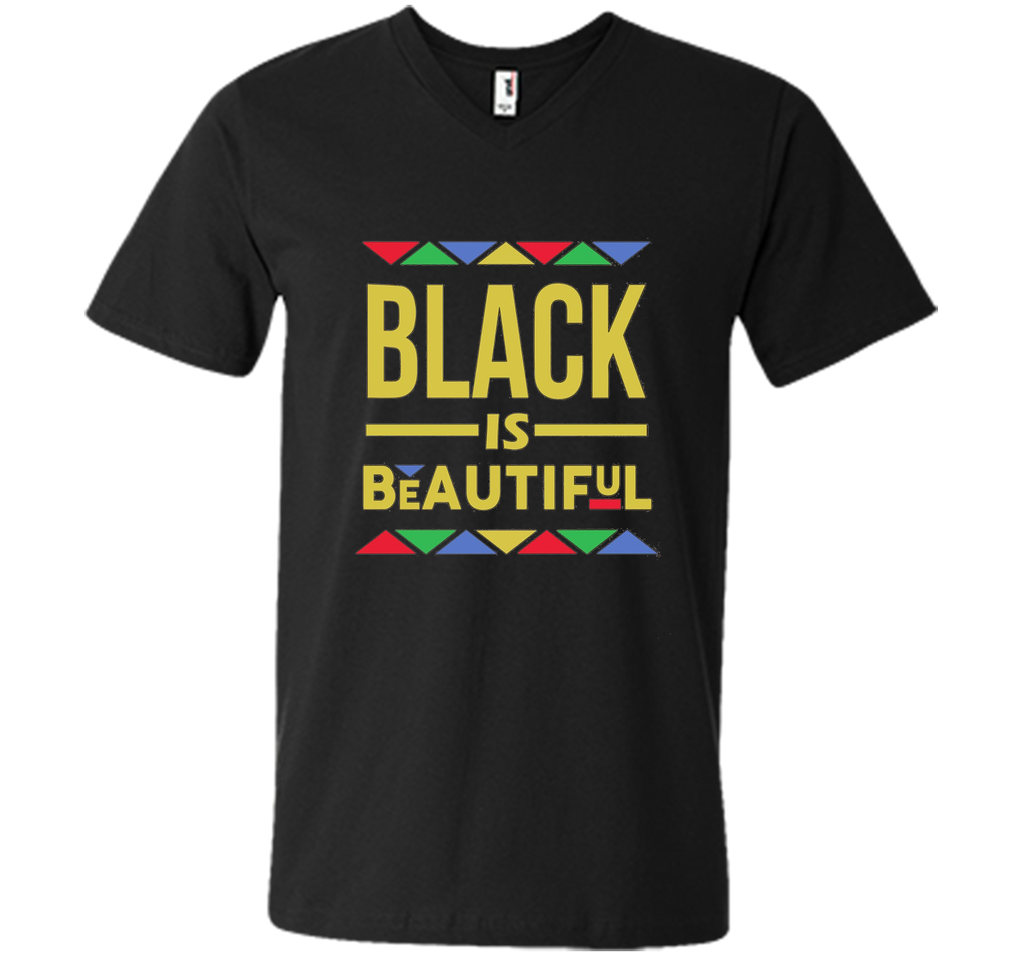 Black is Beautiful African Pattern Black Pride T-Shirt