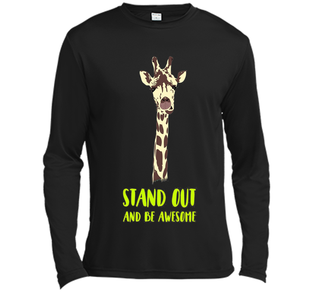Giraffe stand out funny humor nerd geek hipster T-shirt