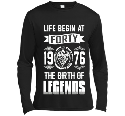 1976 T-shirt , Life begins at Forty . The birth of legends