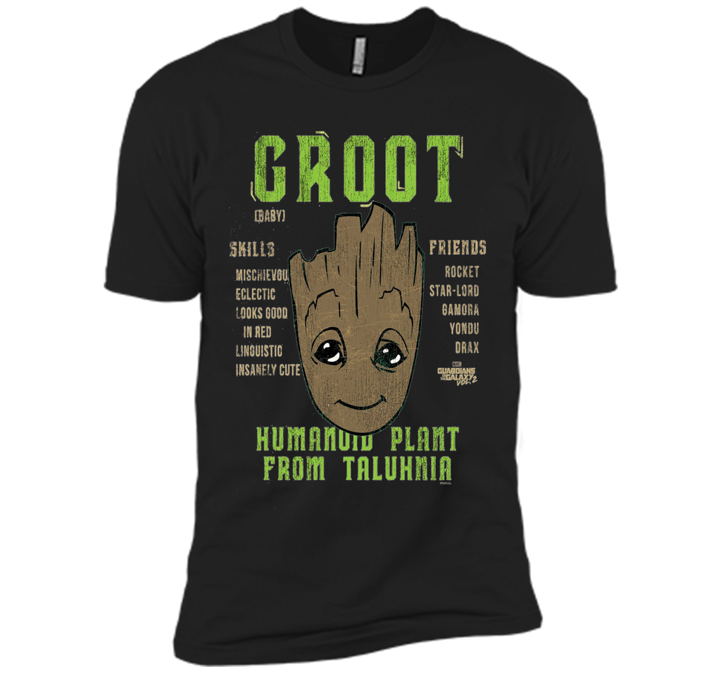 Marvel Groot Guardians of Galaxy 2 Skills Graphic T-Shirt