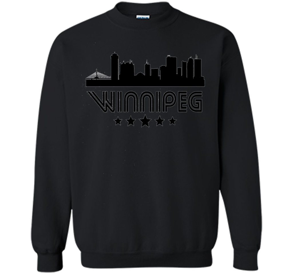 Winnipeg Manitoba Skyline Retro Style T-Shirt