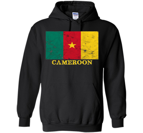 Cameroon Flag T-Shirt Distressed Grunge Flag of Cameroon Tee