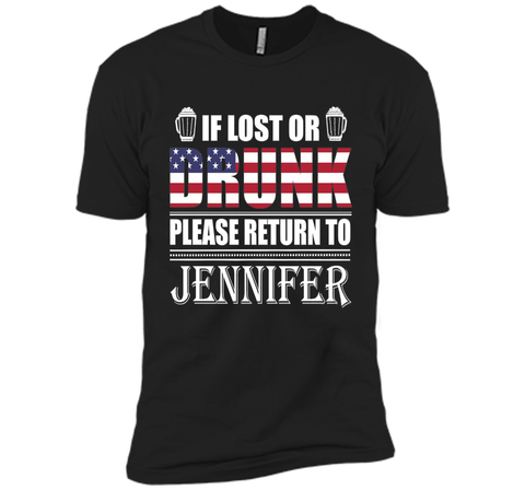 If Lost Or Drunk Please Return To Jennifer T-Shirt- Beer Sh