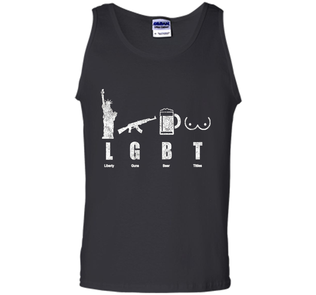 Liberty Gun Beer Funny America LGBT Hot T-Shirt