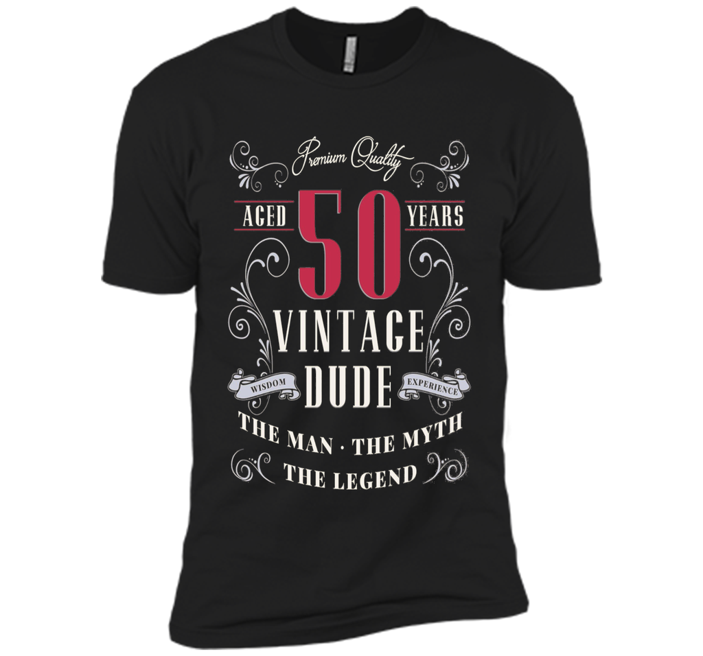 Men's BIRTH DAY GIFT AGE 50 VINTAGE MAN MYTH LEGEND T SHIRT