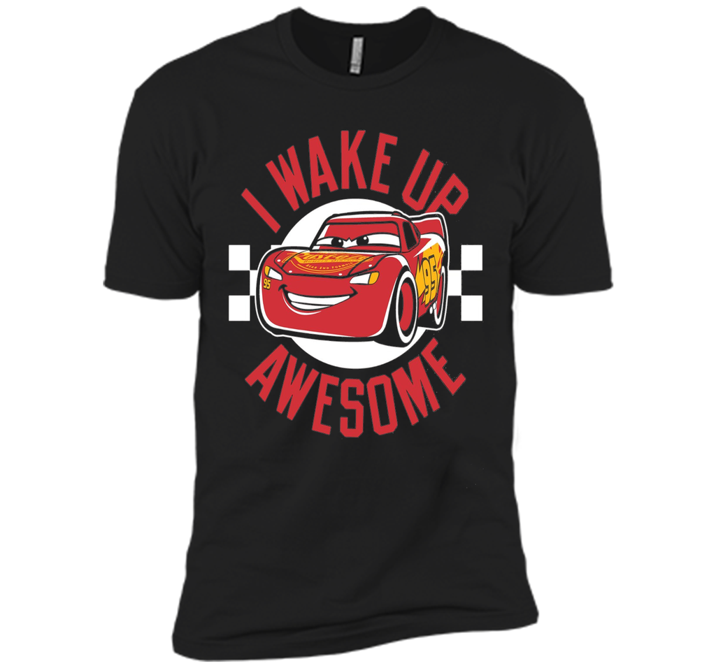 Disney Pixar Cars 3 McQueen Wake Up Awesome Graphic T-Shirt