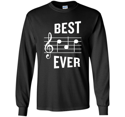 Best Dad Ever T-Shirt Funny Music Note Father's Gift