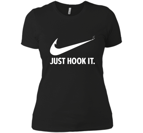 Funny Fisher Love Fishing Quote Gift,  Just Hook It T-Shirt