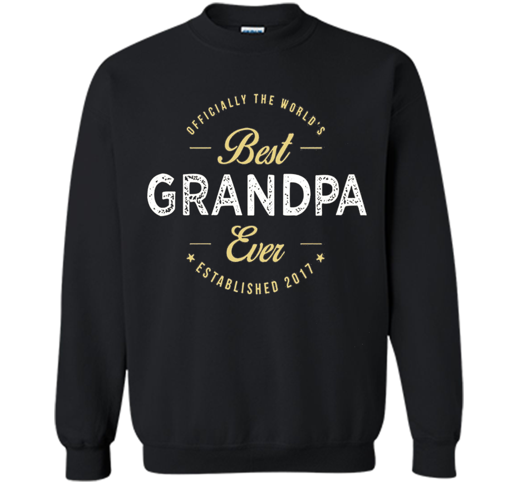 official the worlds best grandpa ever established 2017 shirt