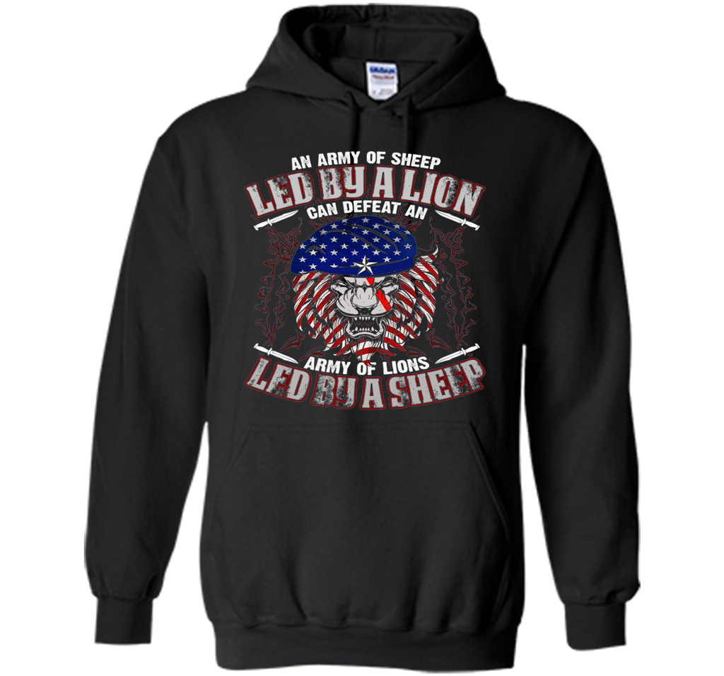 An Army Of Sheep Led By A Lion Can Defeat T-shirt