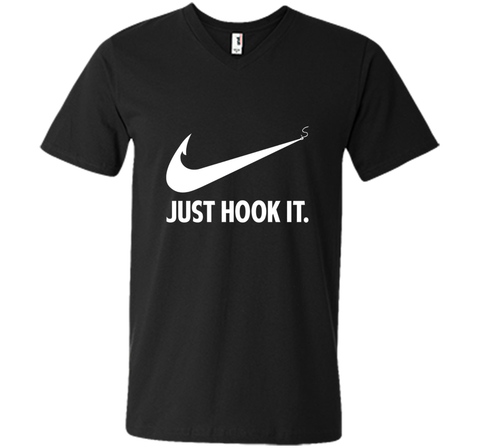 Funny Fisher Love Fishing Quote Gift,  Just Hook It T-Shirt