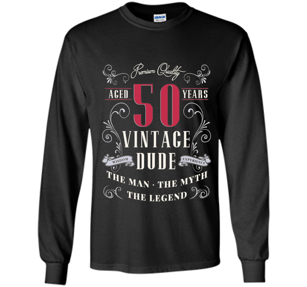 Men's BIRTH DAY GIFT AGE 50 VINTAGE MAN MYTH LEGEND T SHIRT