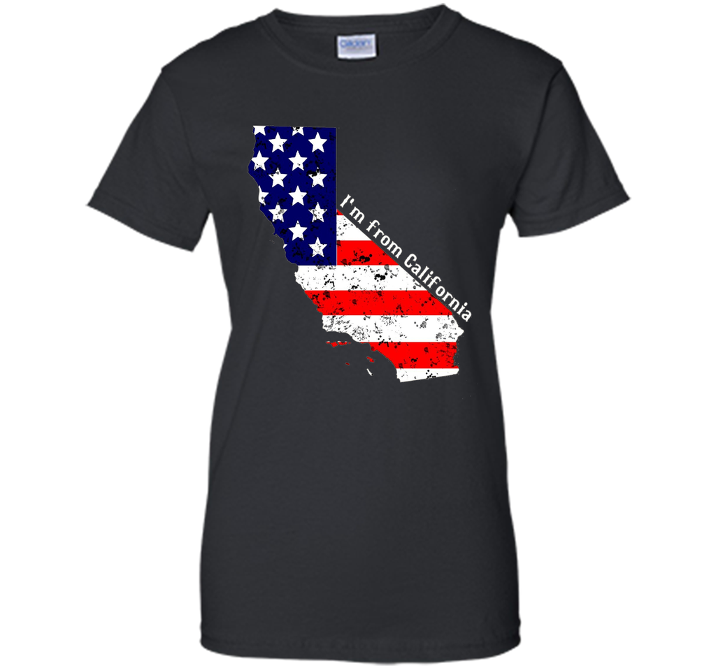 Proud of California USA flag Independence day Tshirt