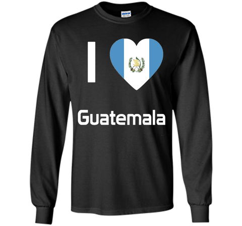 I love Guatemala T Shirt Flag of from Guatemalan tee