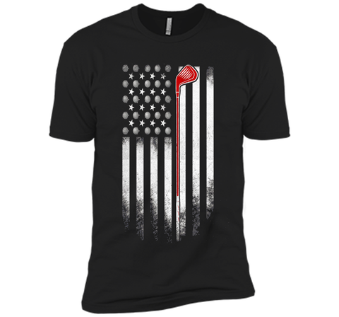 Golf American Flag T Shirt
