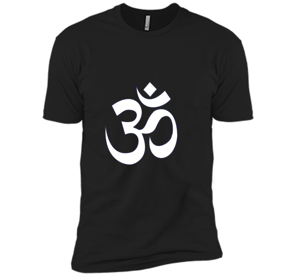 White Ohm Om Symbol Yoga Namaste T-Shirt