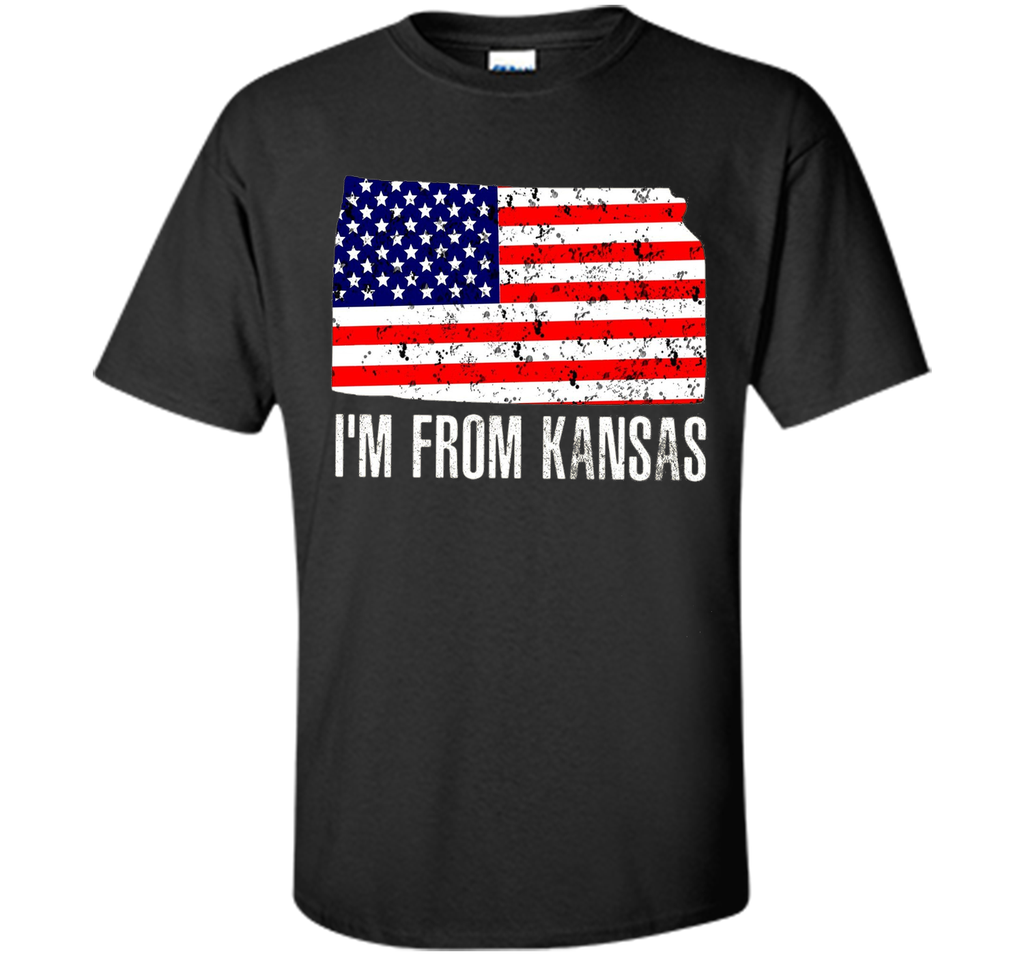 Proud of Kansa-US flag Independence day Tshirt