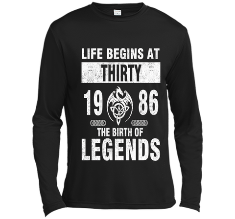 30th Birthday Gifts - Made 1986 The Birth Of Legends Tshirt