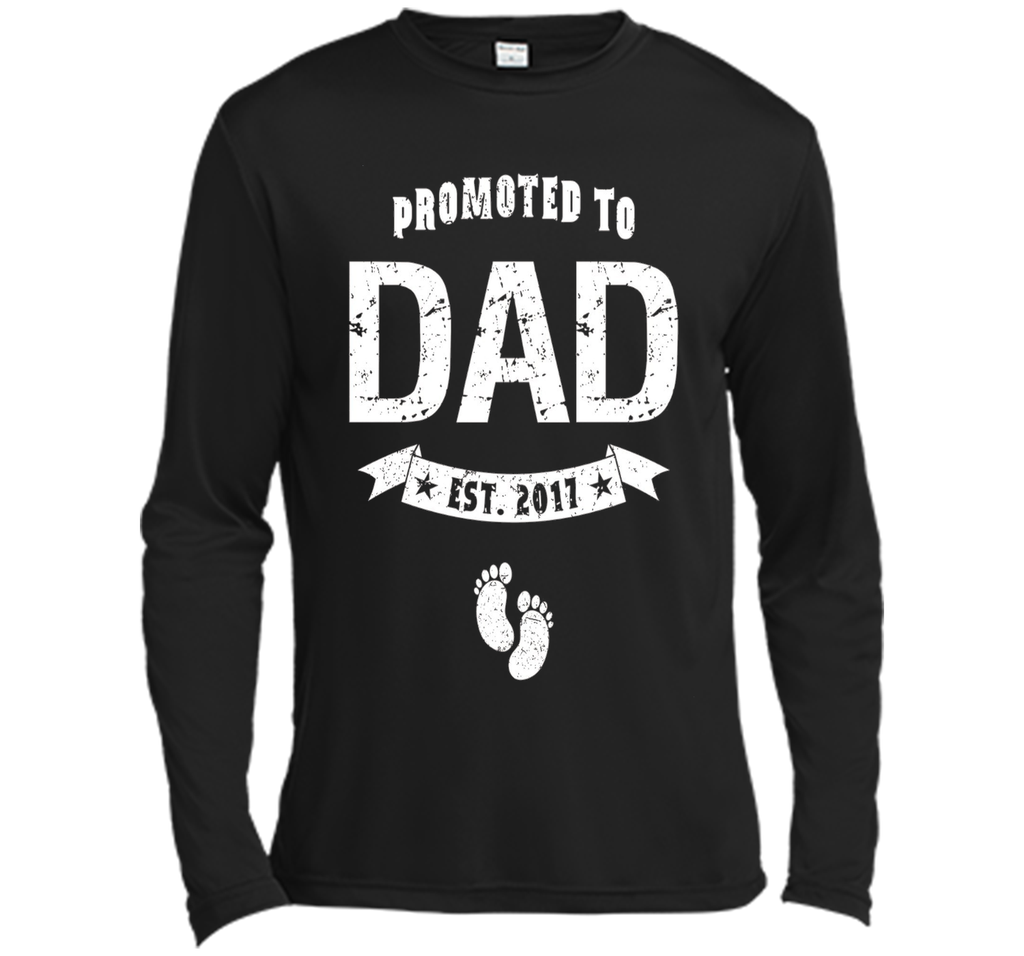 Men's Promoted to Dad T Shirt New Father To Be Expecting Funny Tee