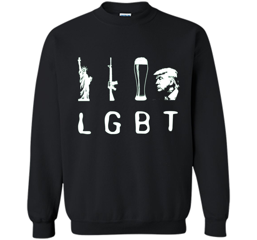 Liberty Guns Beer Trump T-Shirt Funny LGBT Shirt