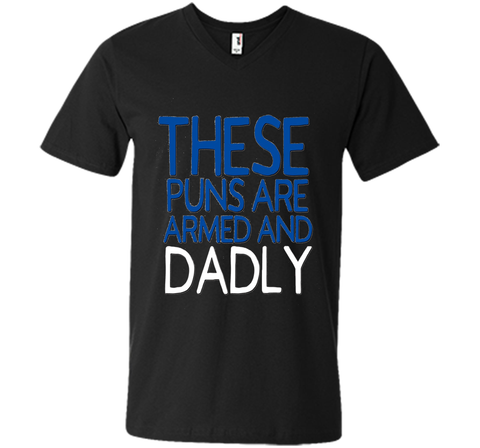 Funny Dad Jokes Shirt These Puns Are Dadly Fathers Day Blue
