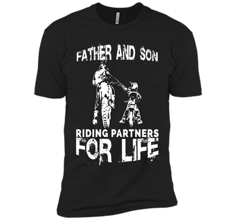 Father And Son Riding Partners For Life T-shirt Dads Sons