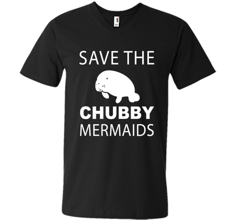 Women's Save The Chubby Mermaids Manatees Apparel T-Shirt