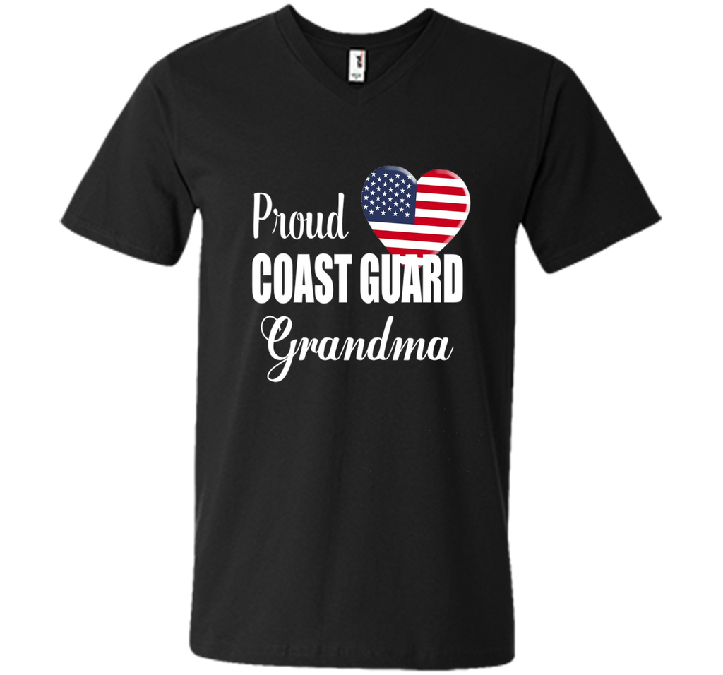 Proud Coast Guard Grandma Patriotic Heart T Shirt t-shirt