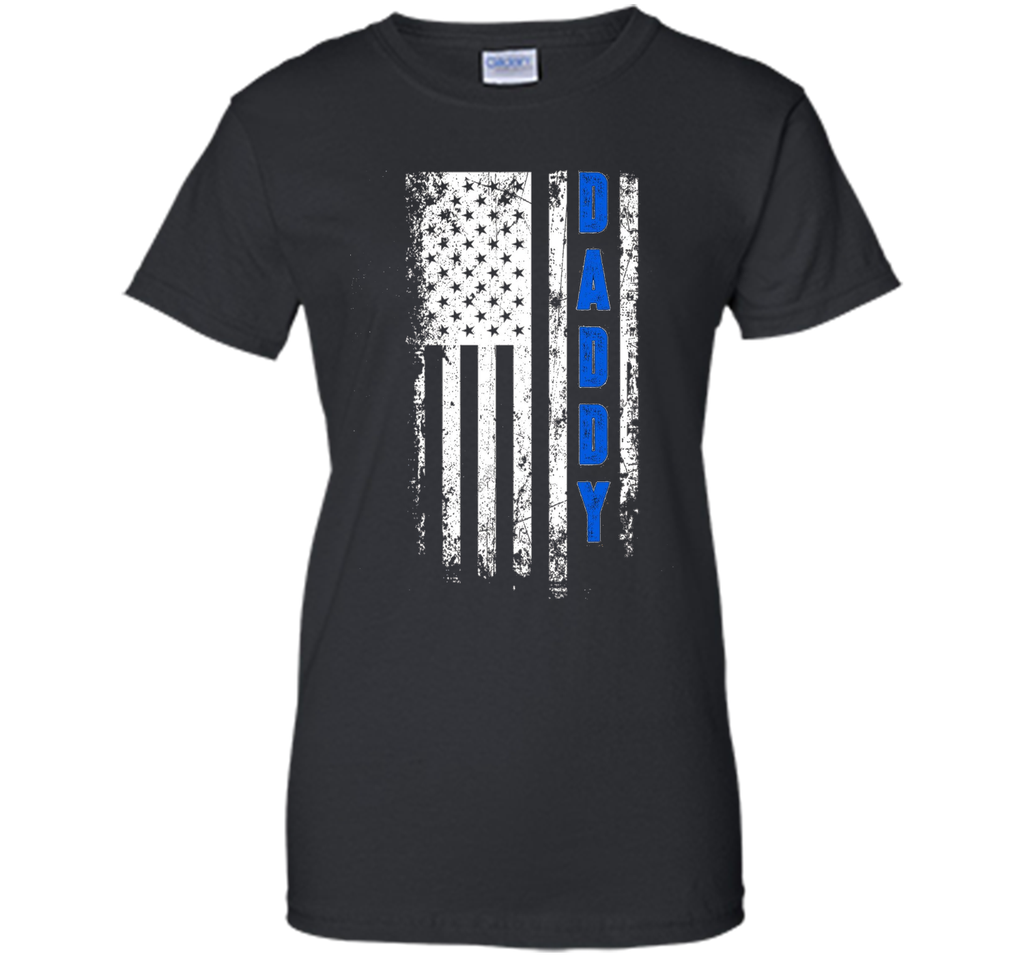 Father's Day t-Shirt - America Daddy Flag Blue