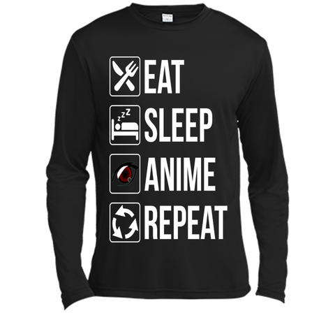 Funny Eat Sleep Anime Repeat TShirt