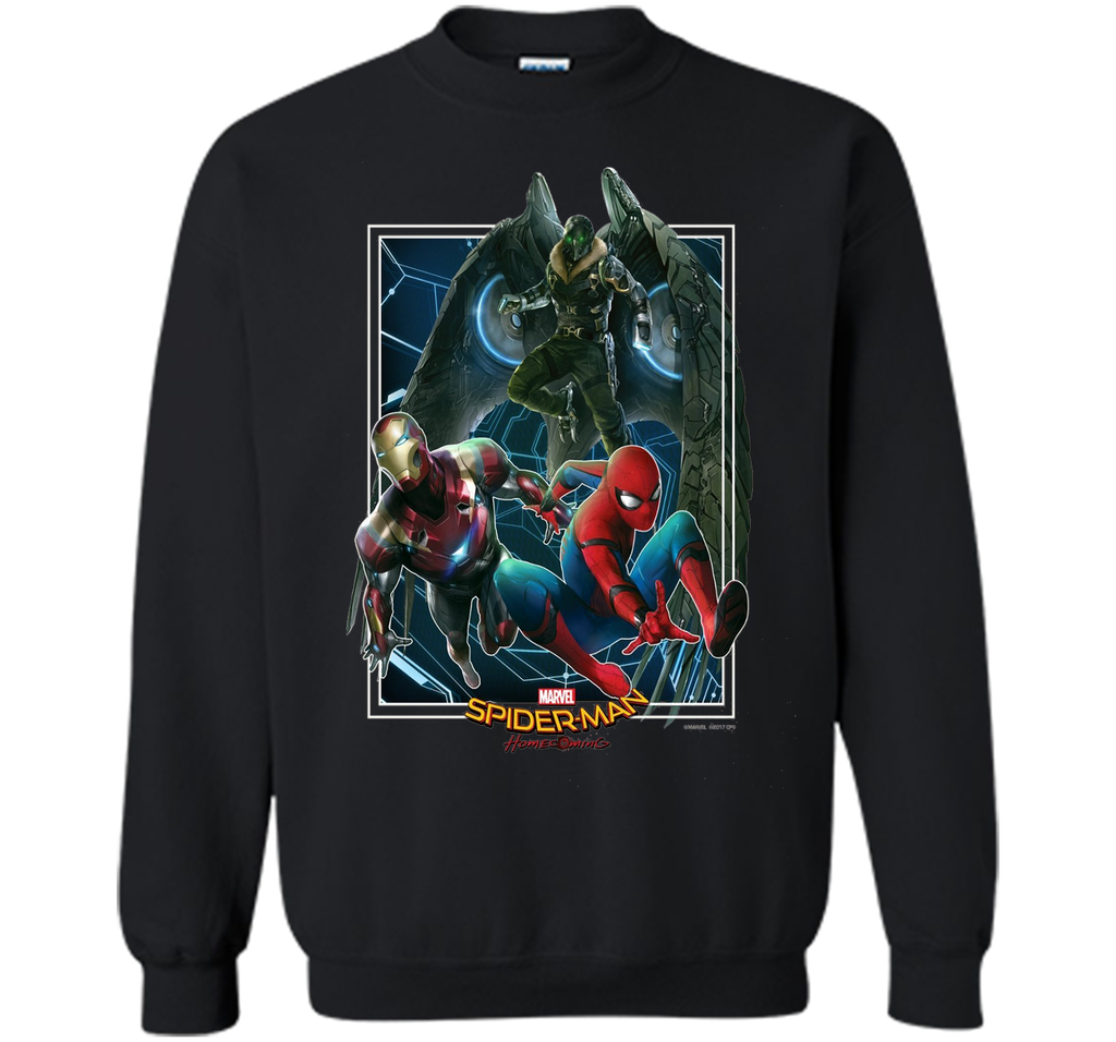 Marvel Spider-Man Homecoming Iron Man Vulture Battle T-Shirt