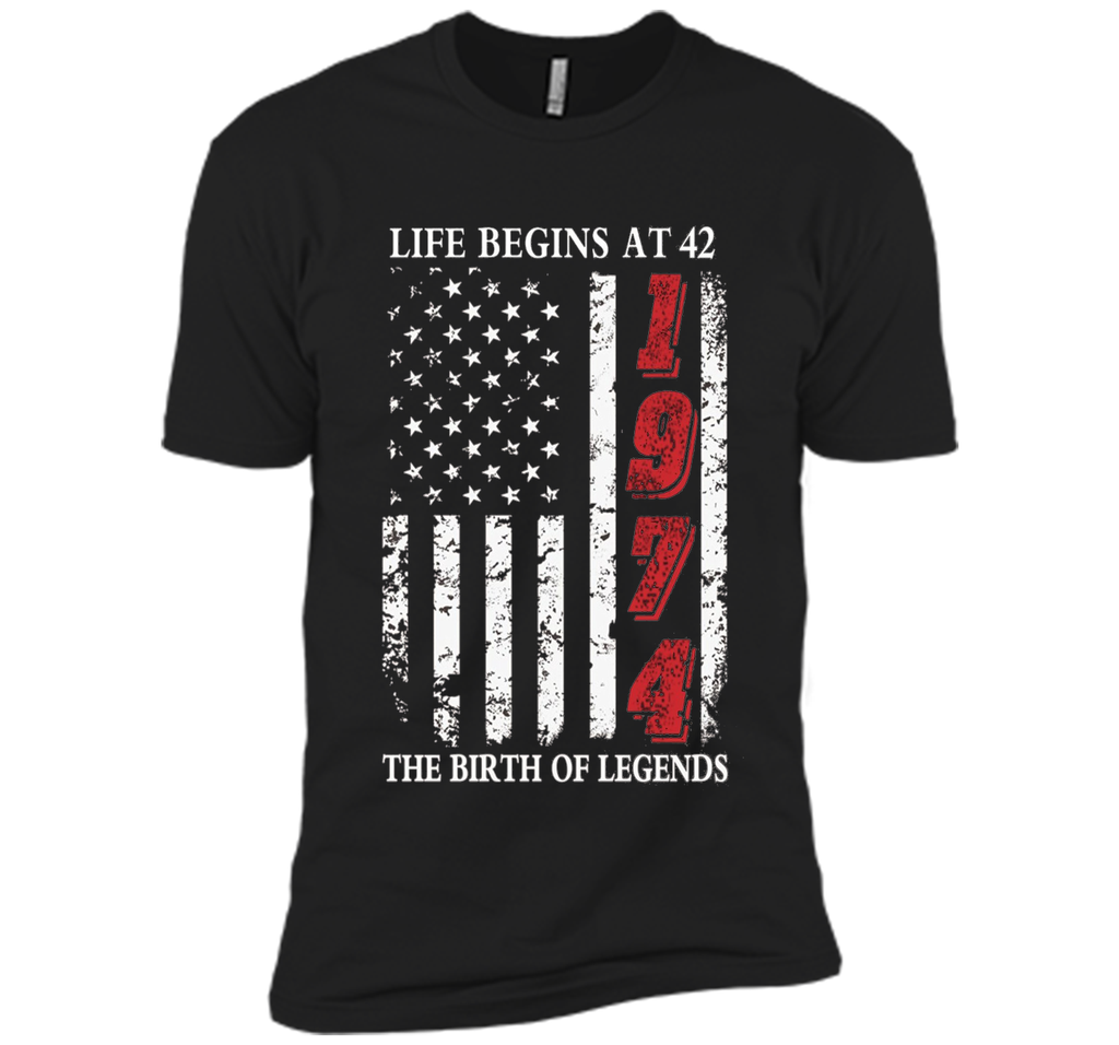 Life Begins At 42 The Birth Of Legends t-shirt