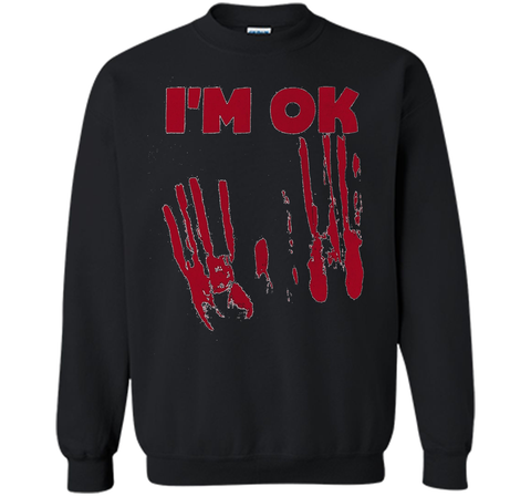 I'm OK Vintage Monster Movie Ghost Demon Bloody T-Shirt t-shirt