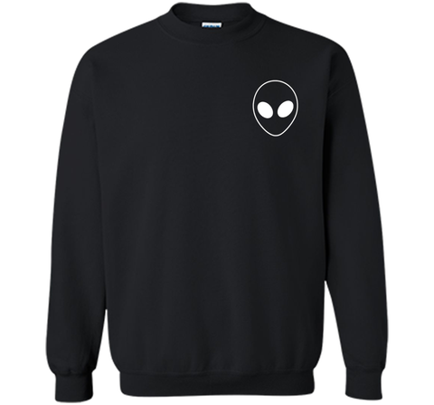 GENYOLO Black and White Alien T-Shirt. Alien Face Shirt