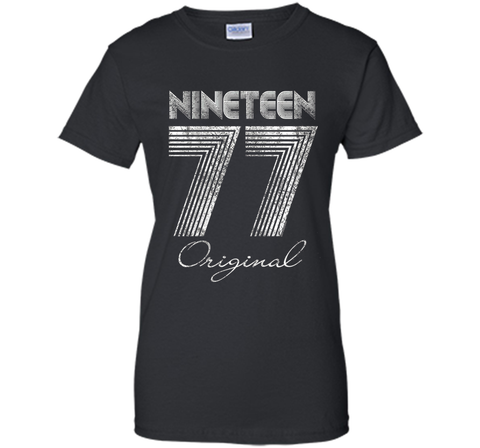 Vintage Nineteen 77 Original 40th Birthday 1977 T-Shirt