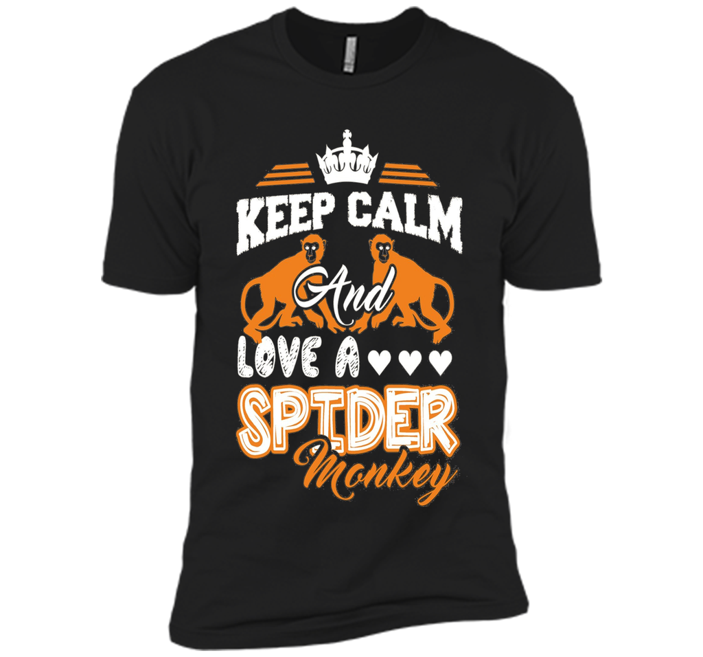 Spider Monkey Shirt - Keep Calm And Love A Spider Monkey Tee