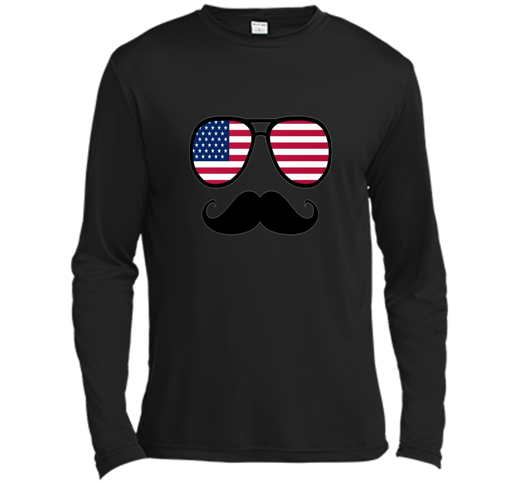 Funny Glasses Flag Shirt 4th of July for Men Women Kids