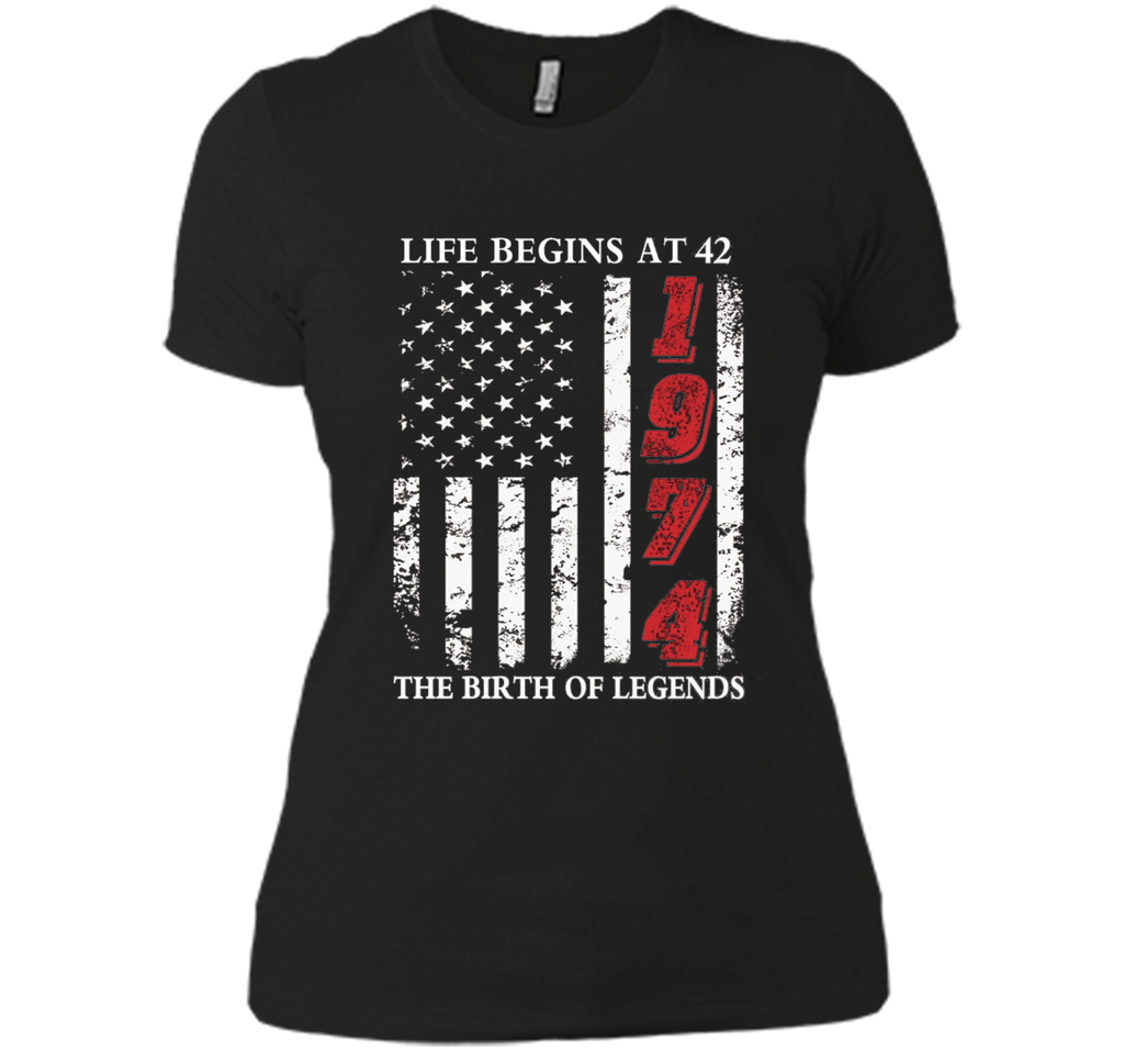 Life Begins At 42 The Birth Of Legends t-shirt