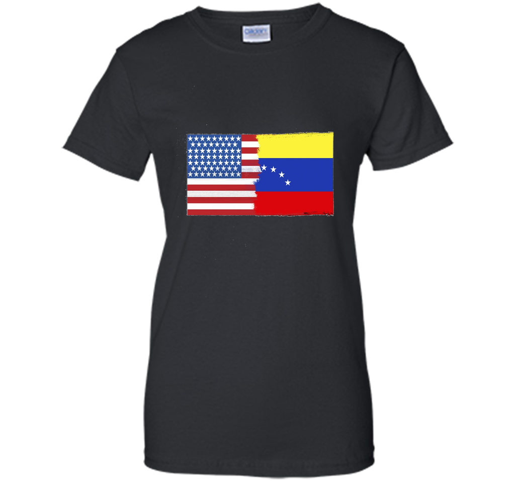 Venezuelan American Half Venezuela Half America Flag Shirt