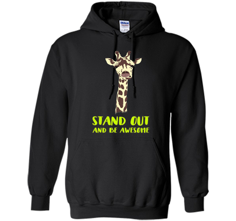 Giraffe stand out funny humor nerd geek hipster T-shirt