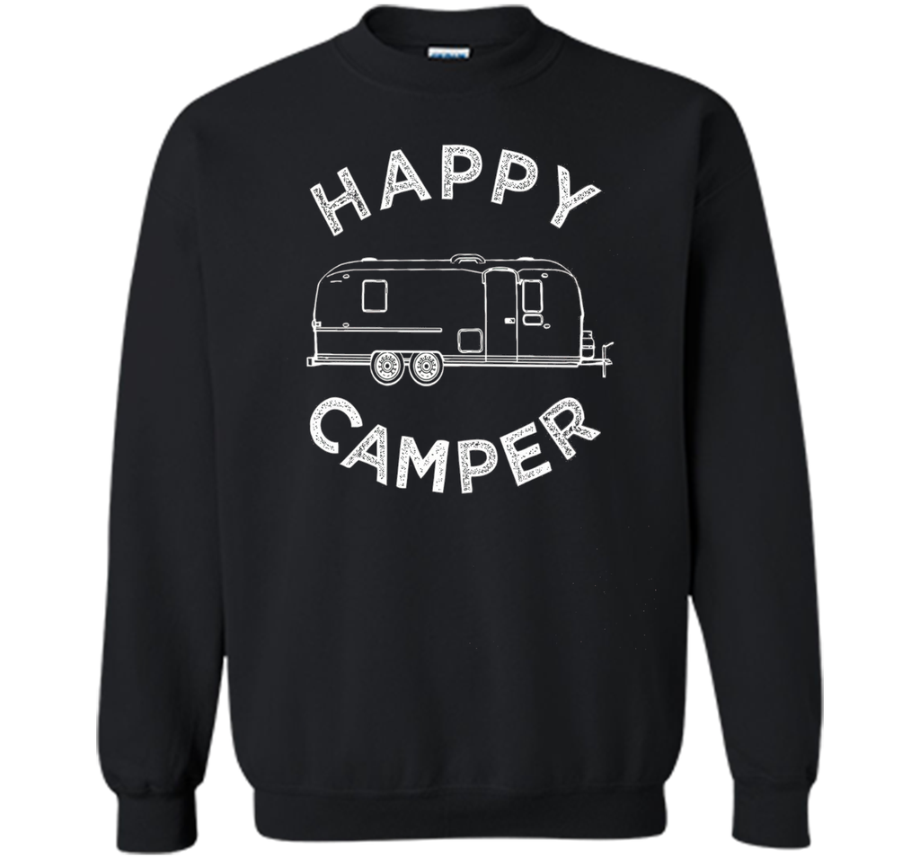 Happy Camper T-Shirt, Retro Camping Trailer Tee