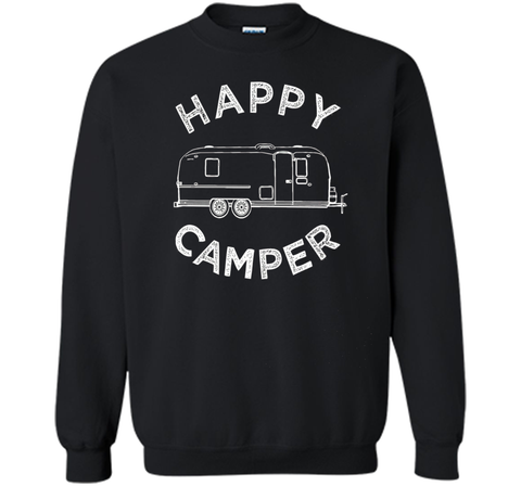 Happy Camper T-Shirt, Retro Camping Trailer Tee