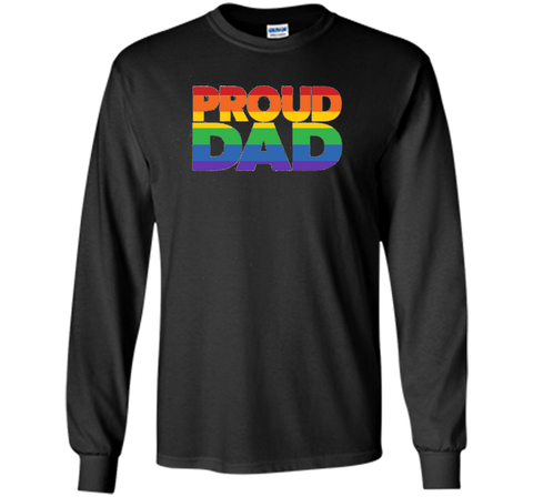 Gay Pride Shirt Proud Dad LGBT parent t-shirt Father's Day