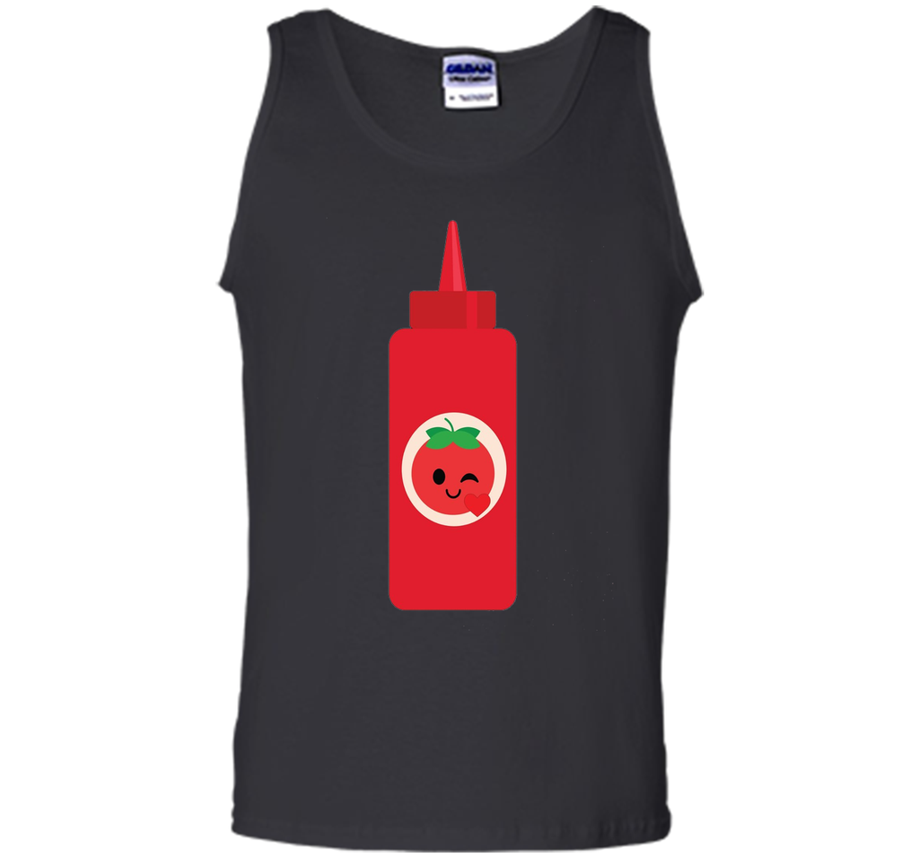 Ketchup Sauce Emoji Flirt & Kiss Shirt Catsup T-Shirt Tee