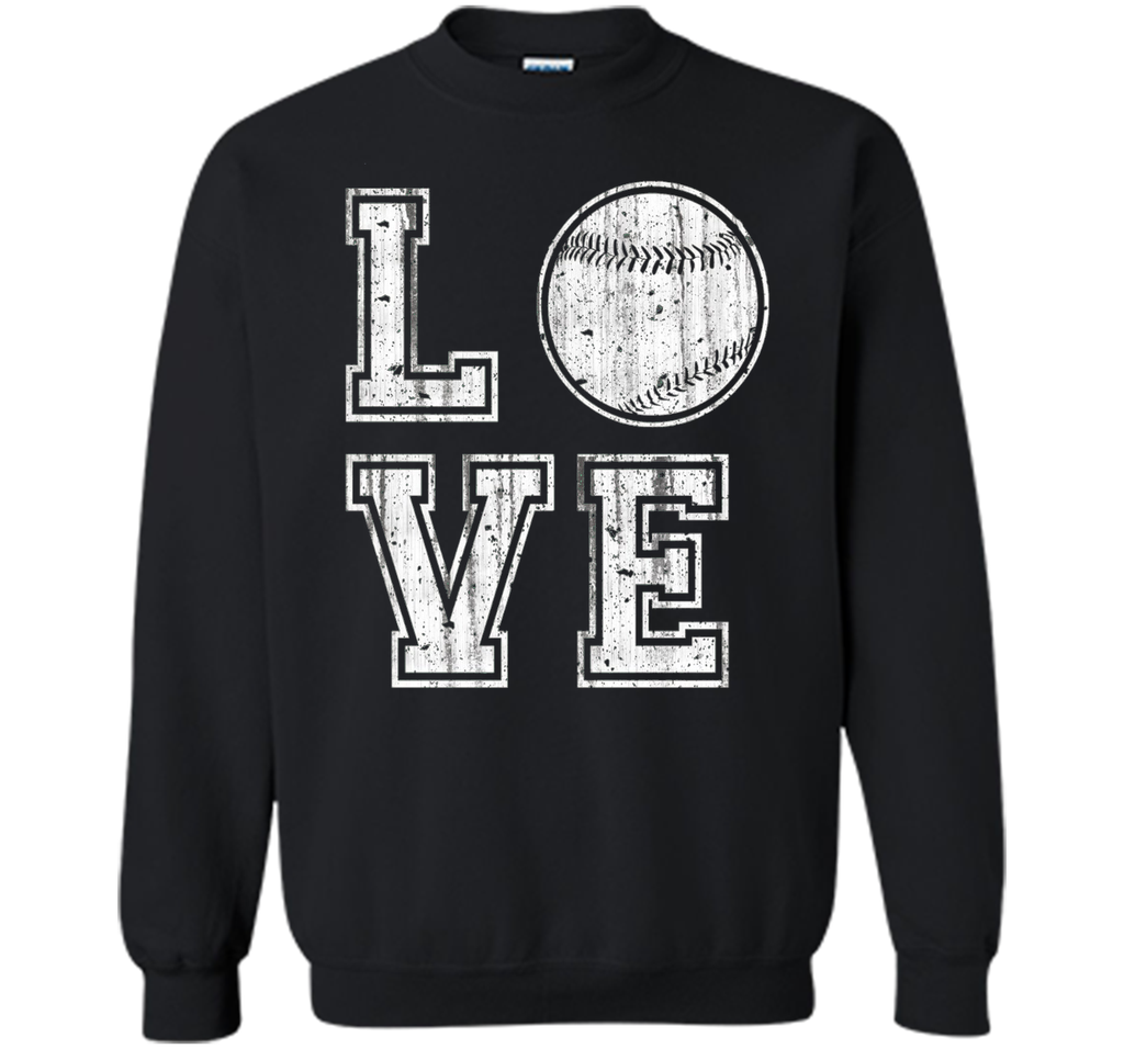 I Love Baseball Ball T Shirt Baseball Gift for Mom Dad Fan